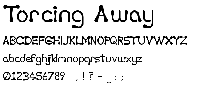 Torcing Away font